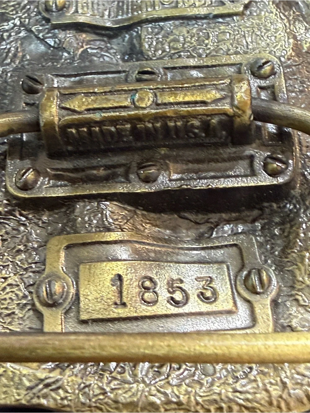 Vintage 1987 Great American Buckle Co I Like Country Music Belt Buckle USA #1853